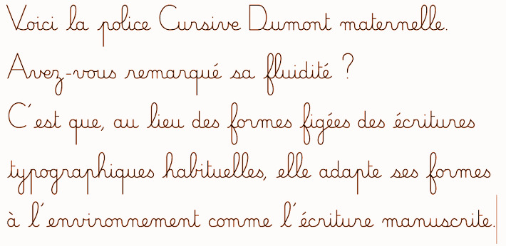 cursive dumont