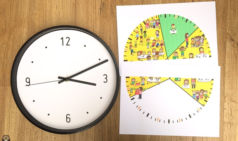 horloge amazonbasics à customiser pour une pendule de classe