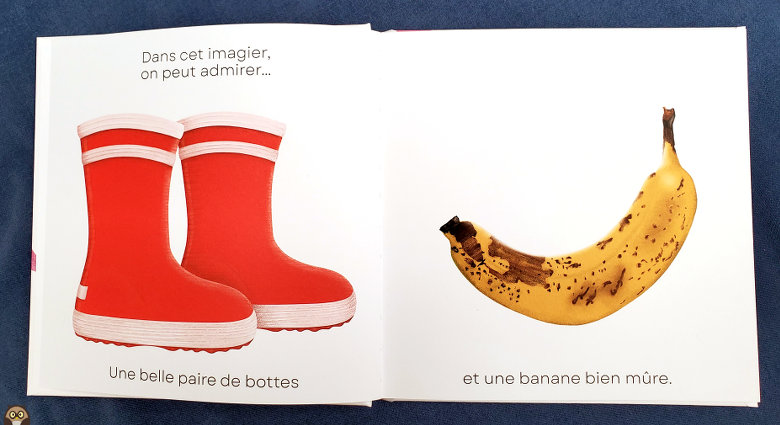 imagier pas si sage - une paire de bottes et une banane bien mûre