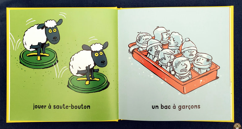 La tondeuse à glaçons et autres objets qui n'existent pas : jouer à saute-bouton / un bac à garçons - Emilie Chazerand - Thomas Baas - Milan