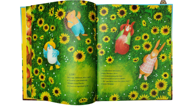 L'Été de Mésange - avec Mésange, Hérisson, Écureuil et Miss Lapin.