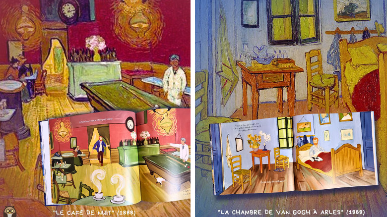 Le Chien de Van Gogh - Le café de nuit - La chambre de Van Gogh à Arles