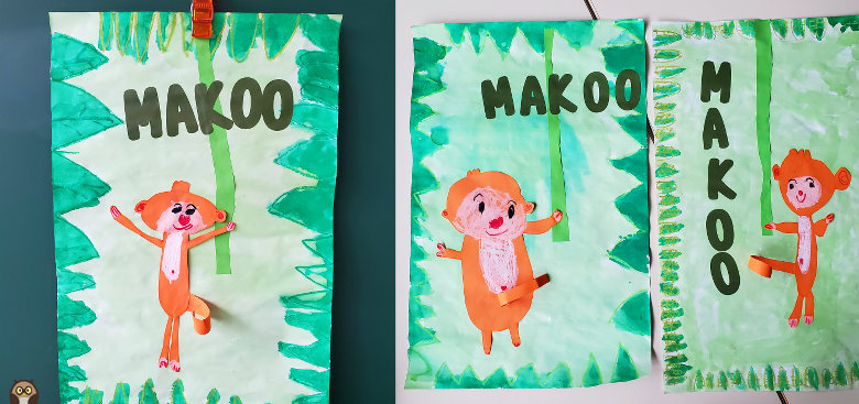production en arts visuels avec Makoo