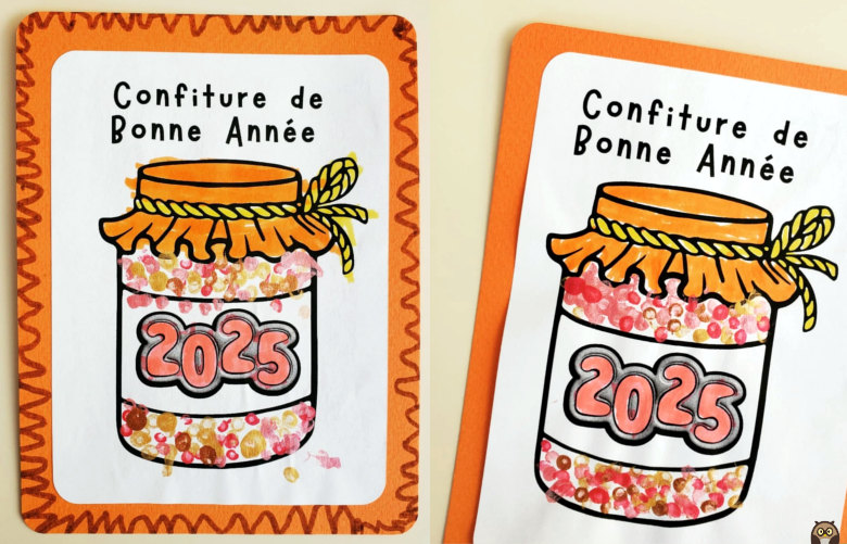 pot de confiture de Bonne Année - version 2025
