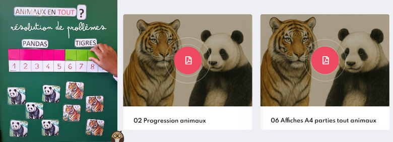 Résolution de problèmes avec Barofile : le problème des animaux (des pandas et des tigres)