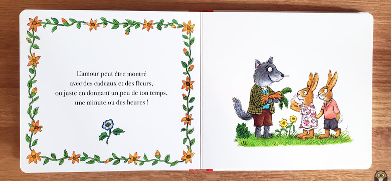 Love un livre sur l'amour - L'amour peut être montré avec des cadeaux et des fleurs, ou juste en donnant un peu de ton temps, une minute ou des heures !