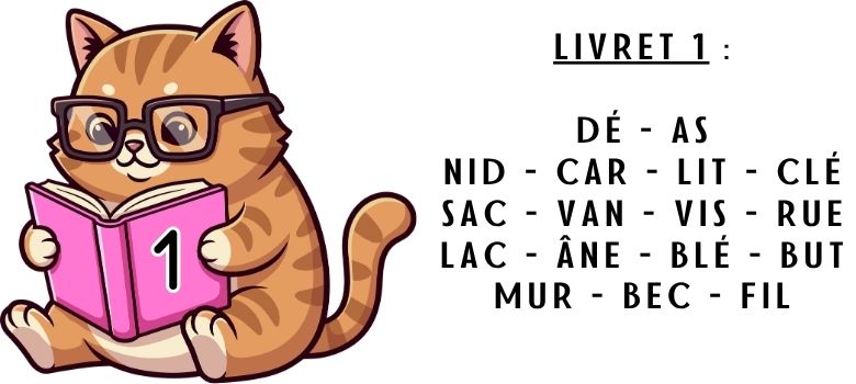 livret de lecture n°1 de la série rose