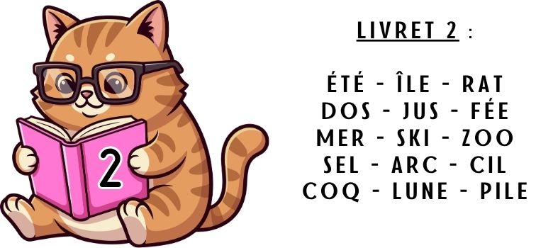 livret de lecture n°2 de la série rose