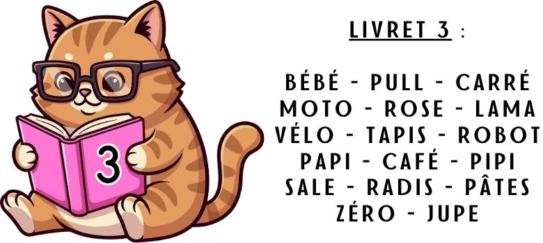livret de lecture n°3 de la série rose