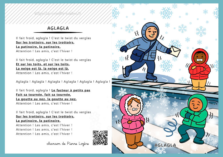 Aglagla il fait froid c'est le twist du verglas