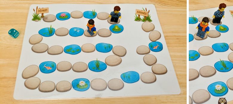 jeu de l'oie - numération - mare et cailloux