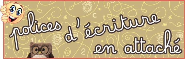 polices d'écriture cursive en attaché à utiliser dans vos documents