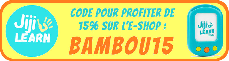 Code de réduction promo BAMBOU15 - Jiji learn