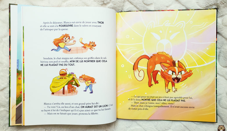 "Moi aussi, je suis un lion !" de Míriam Tirado - le chat Thor et le pouvoir du lion - éditions Eyrolles Jeunesse
