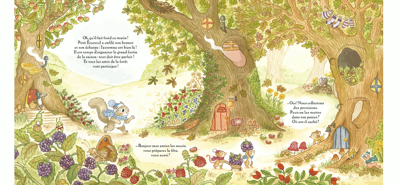 Petit écureuil fête l'automne - Amy Adele - éditions Gründ